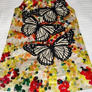 Nally & Milly Reversible Tank Dress L butterflies, and flowers EUC festival